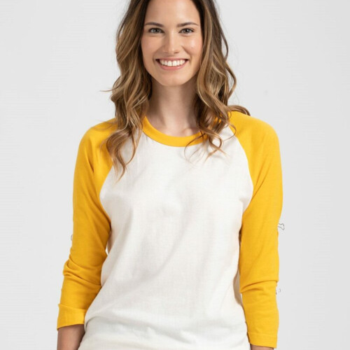 Unisex Fine Jersey Raglan T-Shirt Thumbnail