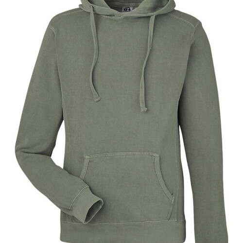 Unisex Pigment-Dyed Fleece Hooded Sweatshirt Thumbnail