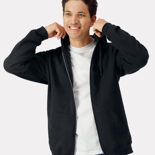 Unisex Softstyle® Midweight Full-Zip Hooded Sweatshirt Thumbnail