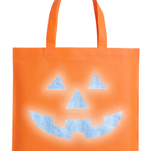 Halloween Pumpkin Reflective Tote Bag Thumbnail