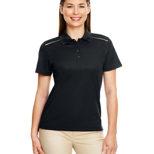 Women's Radiant Performance Piqué Polo with Reflective Piping Thumbnail