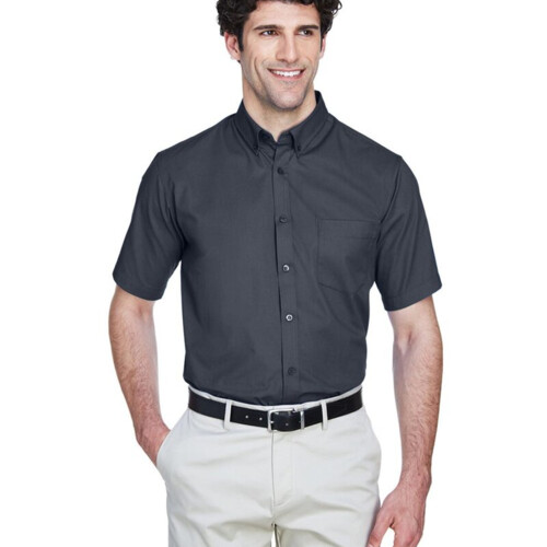 Men's Optimum Short Sleeve Twill Dress Shirt Thumbnail