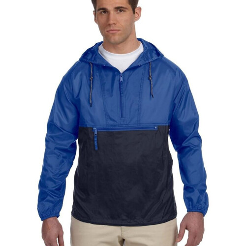 Men's Packable Hooded Nylon Jacket Thumbnail