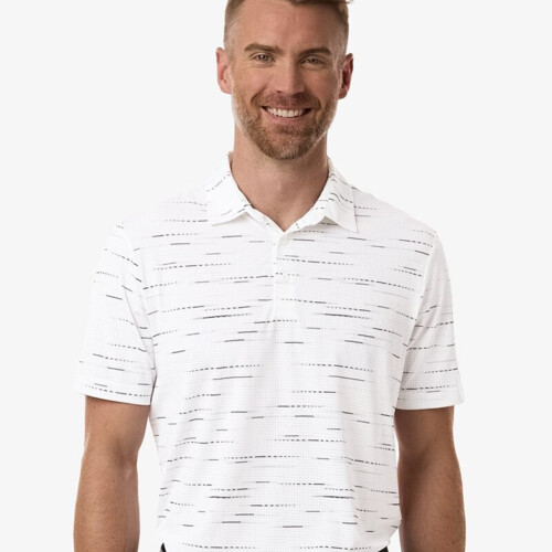 Men's Ultimate365 Mesh Glimmer Print Polo Thumbnail