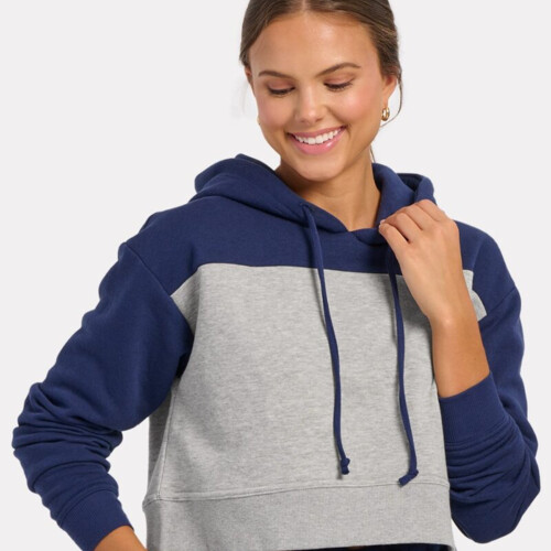 Women's Cropped Fleece Hooded Sweatshirt Thumbnail