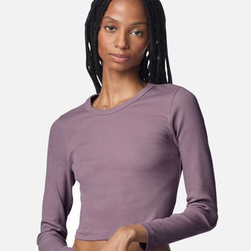 Women's Baby Rib Long Sleeve Fitted Tee Thumbnail