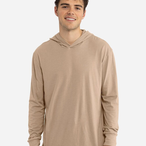 Unisex CVC Hoodie Long Sleeve Tee Thumbnail