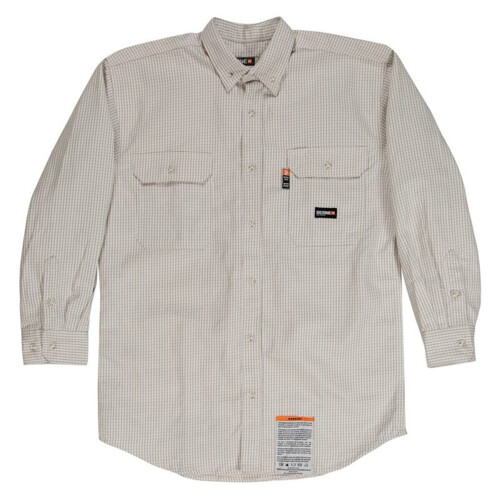 Men's Tall Flame-Resistant Down Plaid Work Shirt Thumbnail