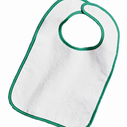 Infant Contrast Trim Terry Bib Thumbnail