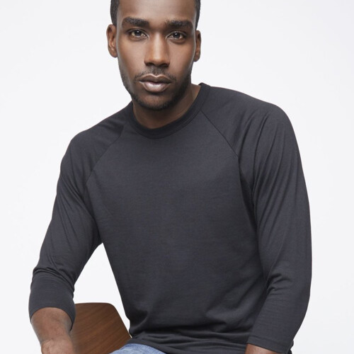 Unisex 50/50 Raglan Three-Quarter Sleeve Tee Thumbnail