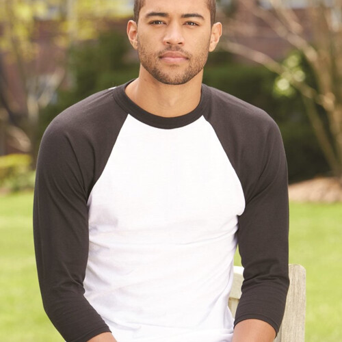 Unisex Three-Quarter Raglan Sleeve Baseball Jersey T-Shirt Thumbnail