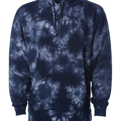 Unisex Midweight Tie-Dyed Hooded Sweatshirt Thumbnail