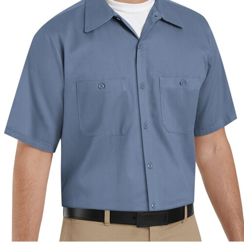 Men's Tall Cotton Short Sleeve Uniform Shirt Thumbnail