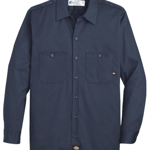 Men's Industrial Cotton Long Sleeve Work Shirt Thumbnail