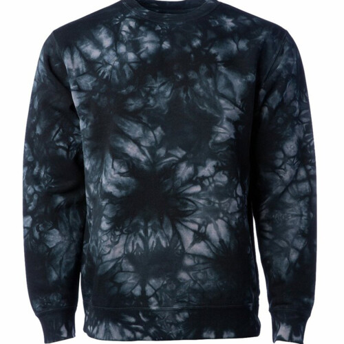 Unisex Midweight Tie-Dyed Crewneck Sweatshirt Thumbnail