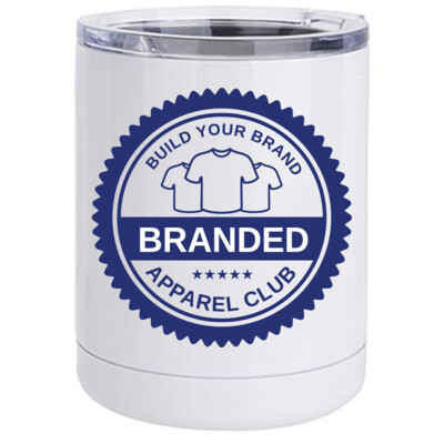 10oz Stainless Steel Short Tumbler w/ Lid Thumbnail